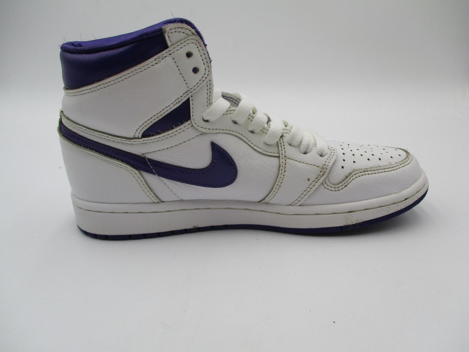 Nike Air Jordan 1 High OG Shoes Womens Size 7.5 White Court Purple CD0461-1515