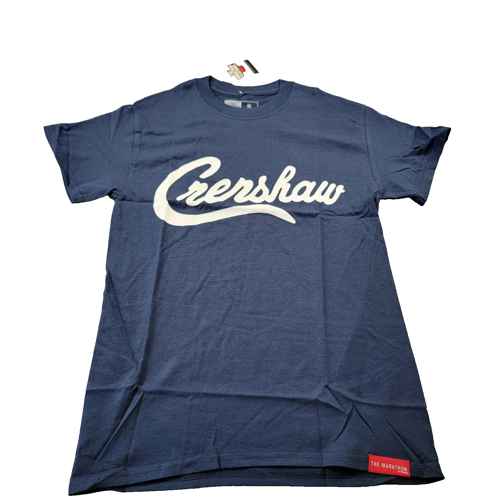 The Marathon Clothing Crenshaw Shirt Mens Small Blue Graphic Tee TShirt Cotton0