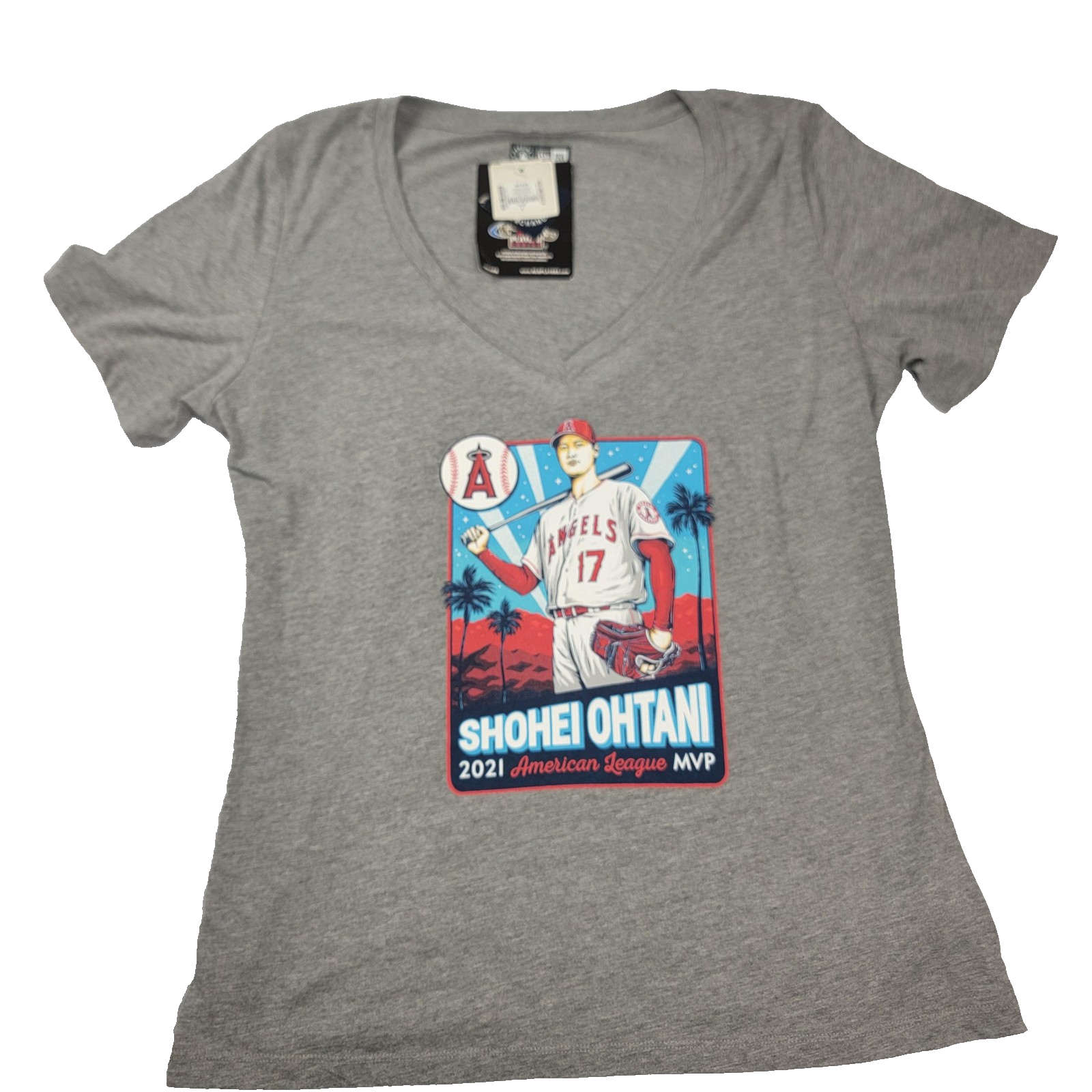 Los Angeles Angels Shirt Womens XL Baseball Shohei Ohtani New Era 2021 MVP 10180