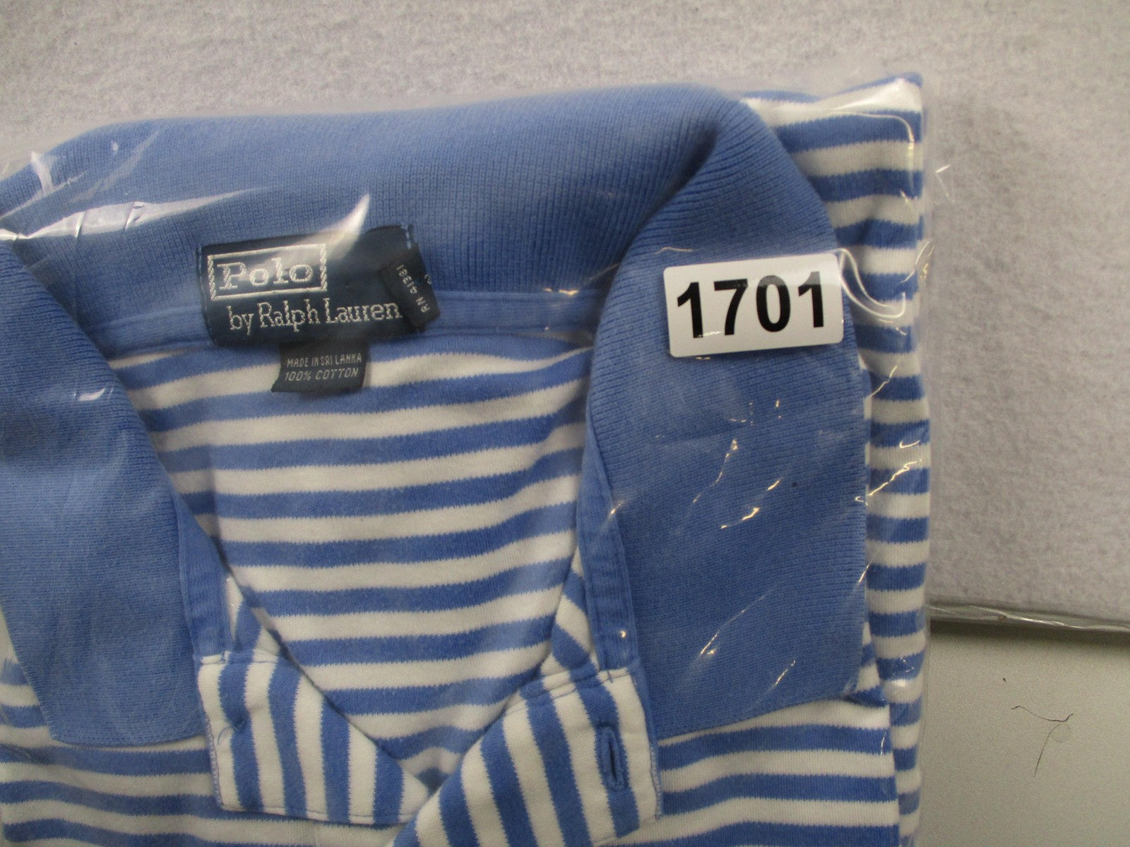 Polo By Ralph Lauren Polo Shirt Mens XL Blue White Striped Cotton Logo Casual7