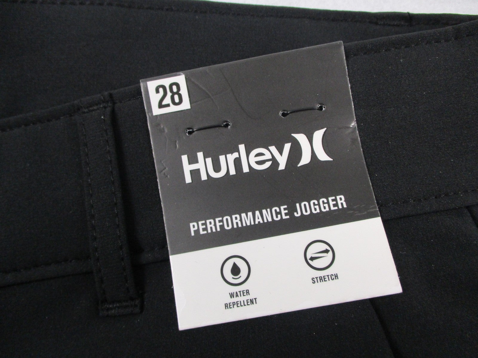 Hurley Exist Everyday Pants Men 28 Black Performance Jogger Water Resistant 12414