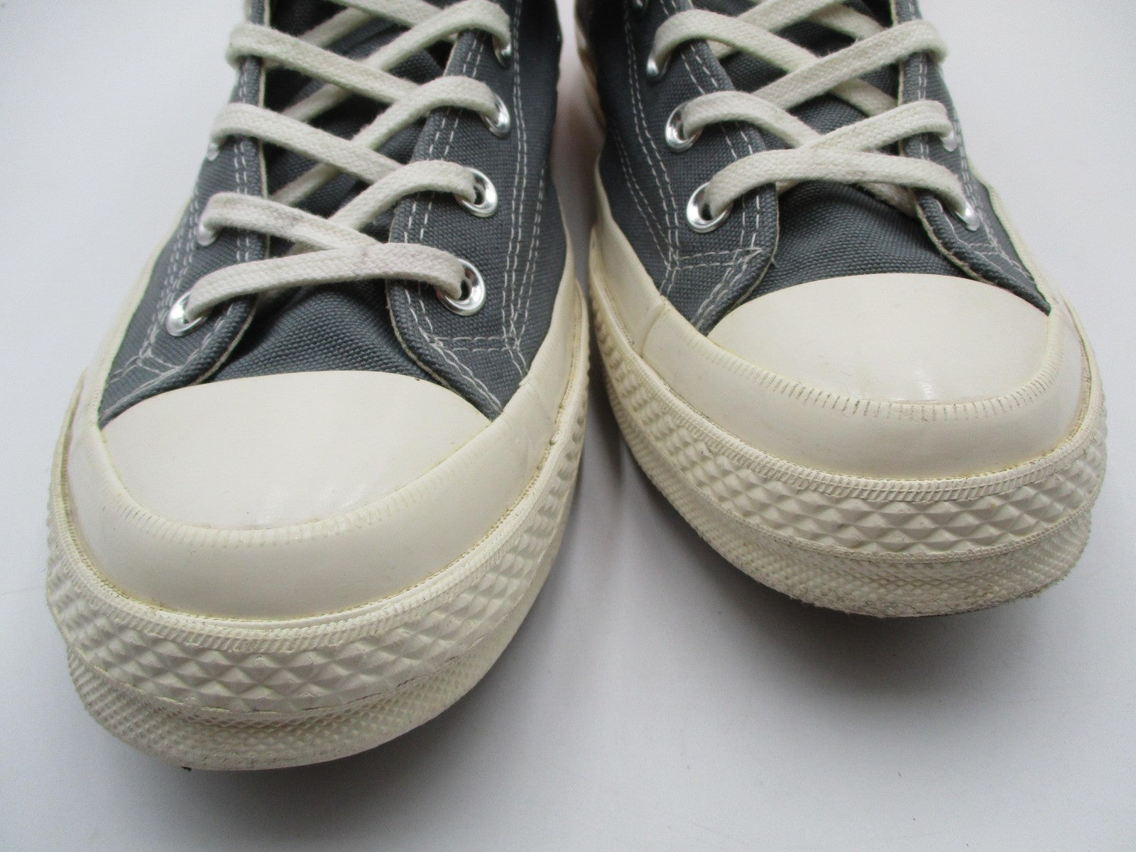 Converse x Comme des Garçons PLAY Chuck 70 Hi Shoes Mens Sz 10 Gray 171847C 1D212