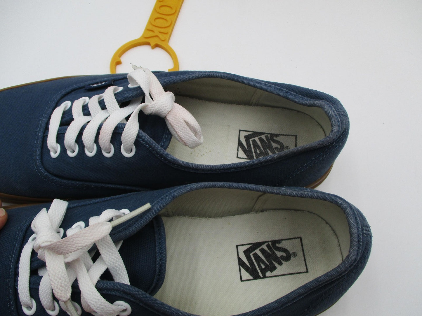 Vans Shoes Mens Size 12 Blue Canvas Gum Sole Low Top Lace Up Skate Casual 1D68