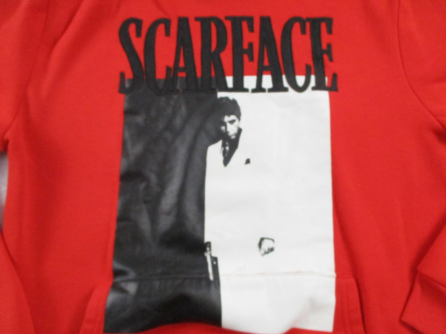 Reason Scarface Tracksuit Mens Medium Red Fleece Graphic Hoodie Sweatpants Set2
