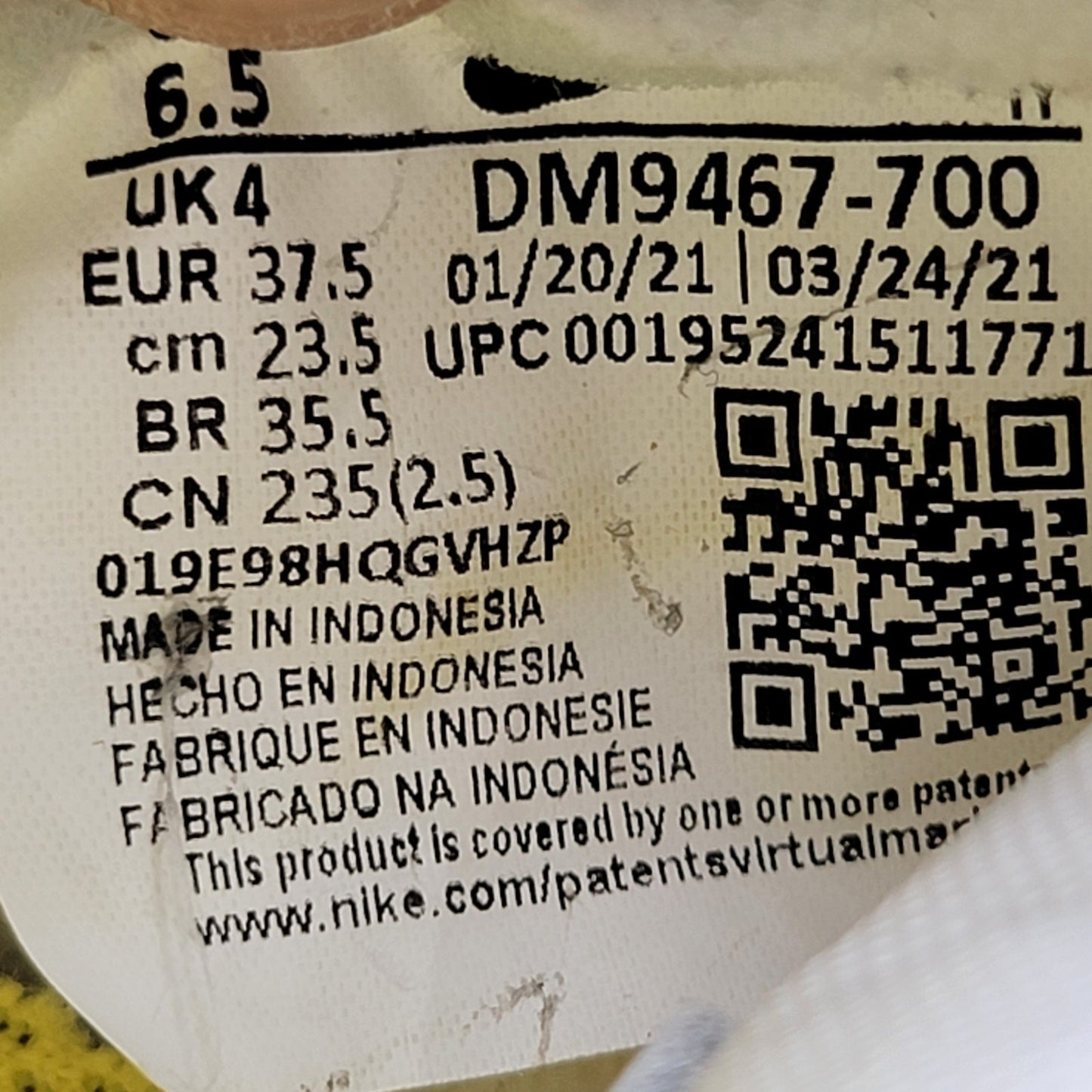 Nike Wmns Dunk Low OG 'Yellow Strike' S 6.5 DM9467700