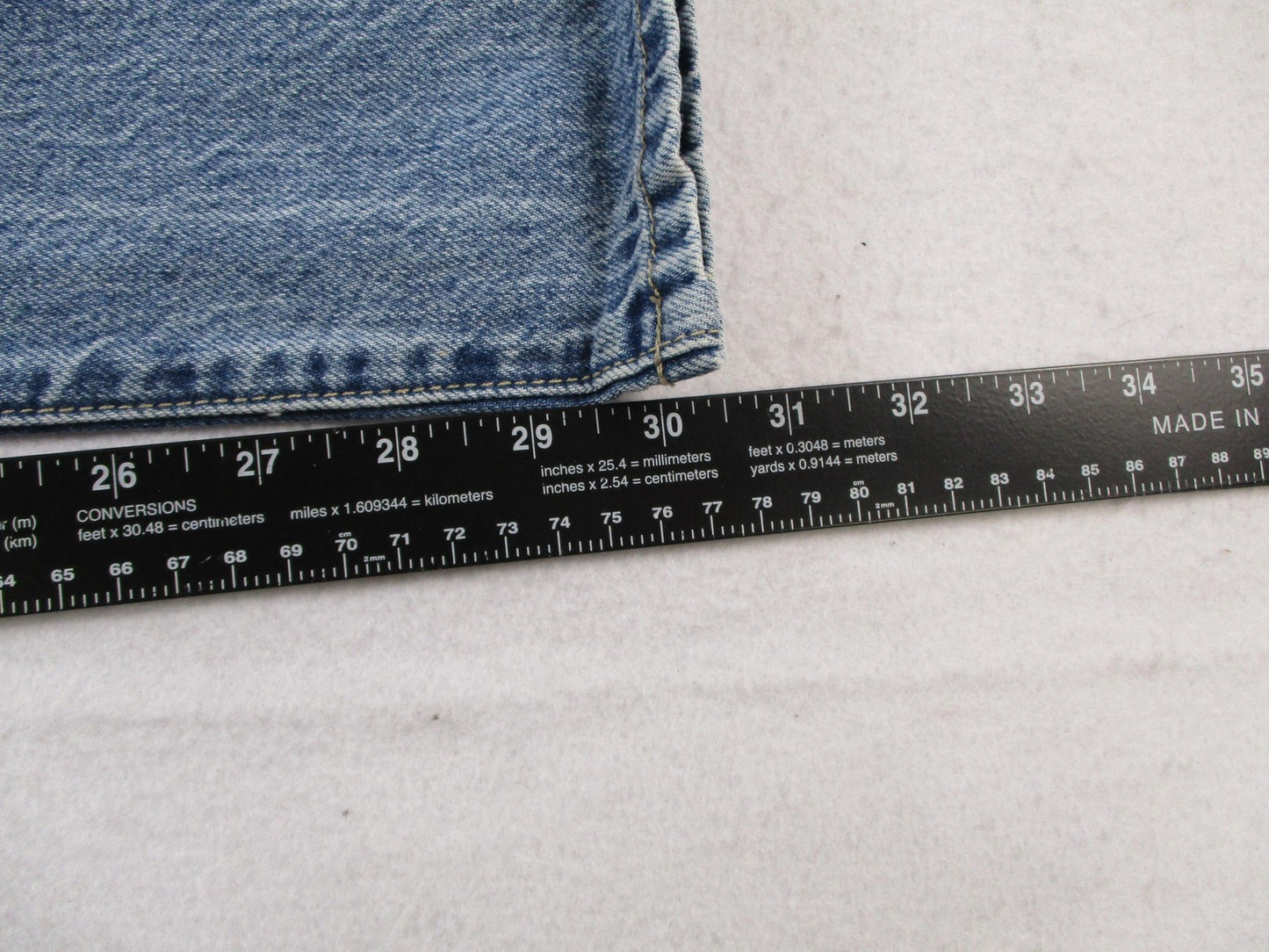 Modern American Jackson Cuff Jeans Womens 26 Smokey Blue High Rise Straight 147011
