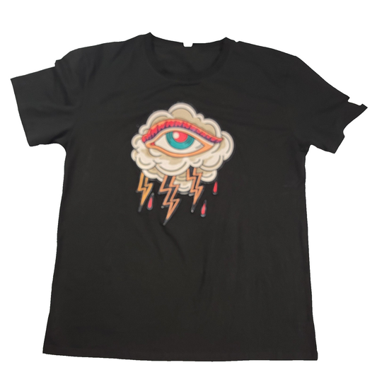 Fifth Loop Shirt Mens 3XL Black High Voltage Graphic Eye Storm Tee New Tags 11200