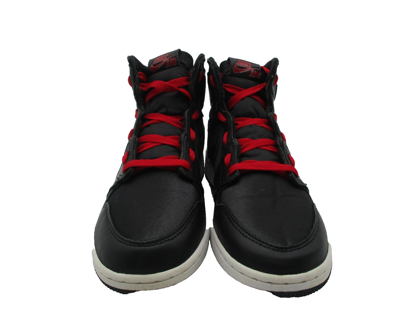Nike Air Jordan 1 Mid Shoes Youth Size 6.5Y Black Red Basketball 575441060 1K84