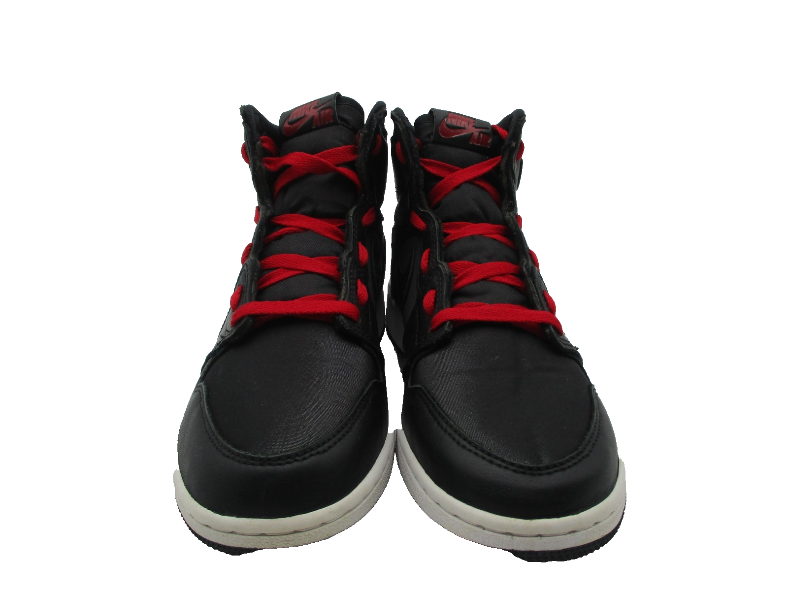 Nike Air Jordan 1 Mid Shoes Youth Size 6.5Y Black Red Basketball 575441060 1K84