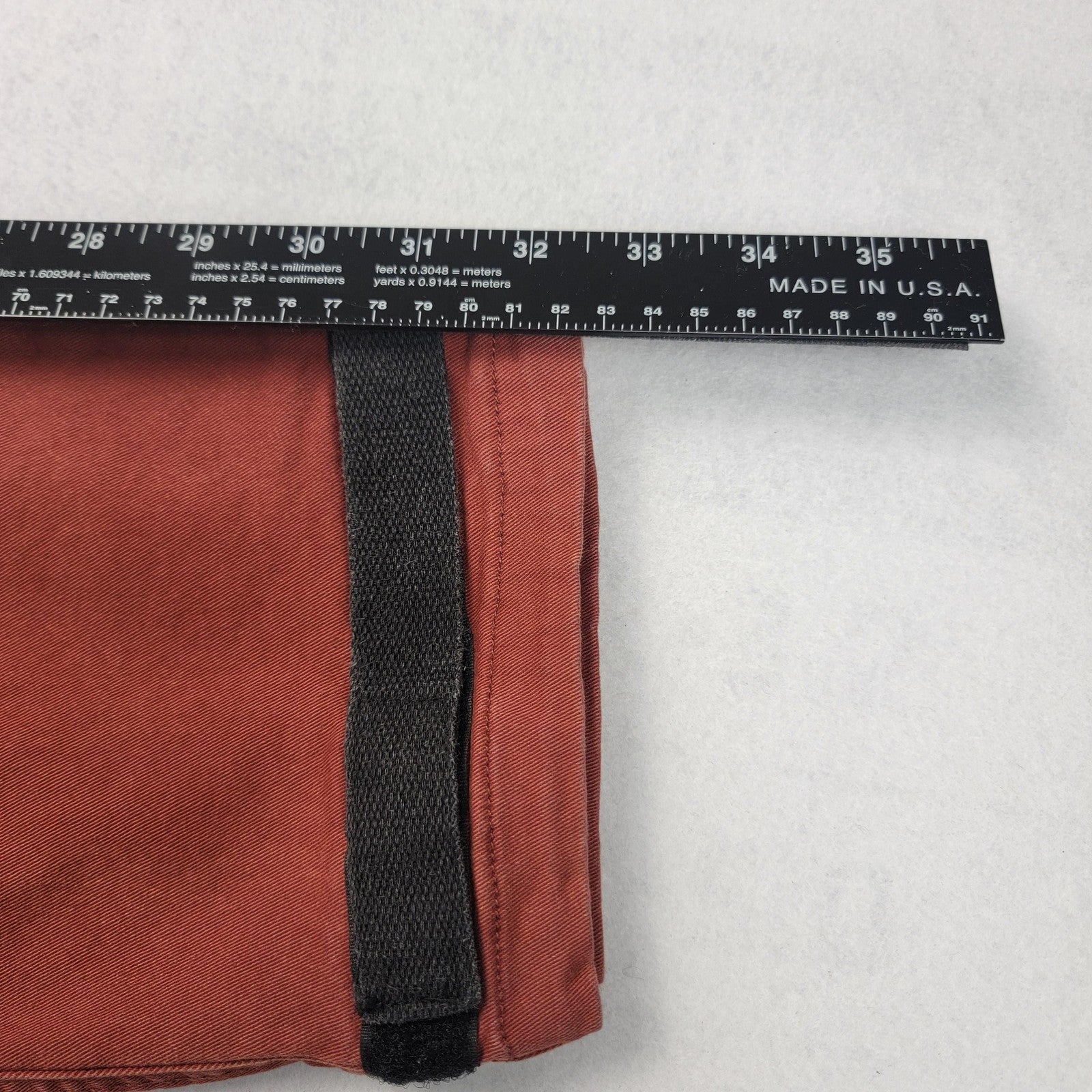 Eight & Nine MFG Cargo Pants Mens 40 Rust Red Vintage Wash Trenches Utility9