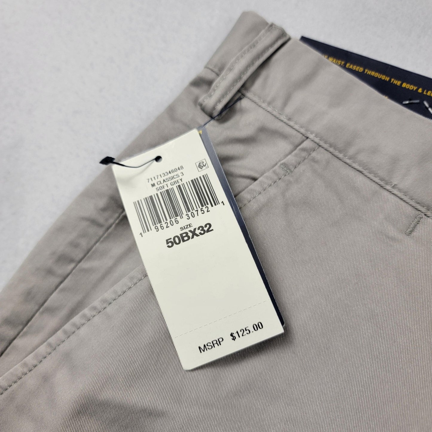 Polo Ralph Lauren Chino Pants Men 50x32 Khaki Stretch Classic Fit Pony Logo 11802