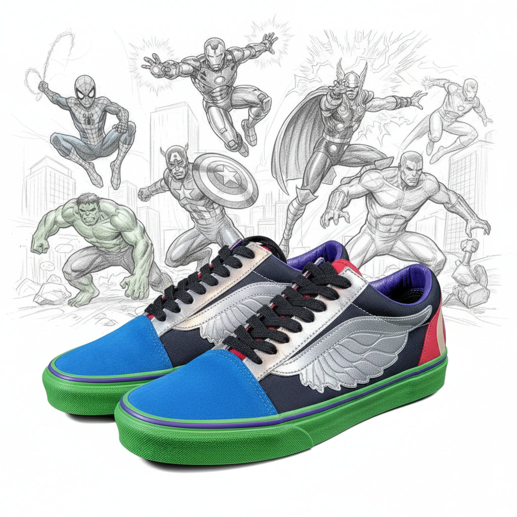 Size 9  VANS Old Skool x Marvel Avengers 20180