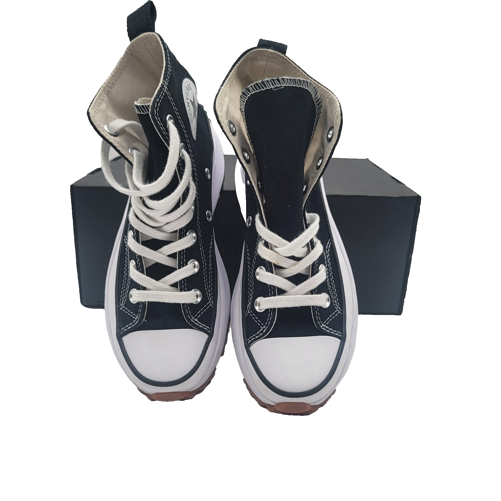 Converse Run Star Hike Hi Shoes Mens Sz 5 Womens 6.5 Black Platform 166800C 1A52