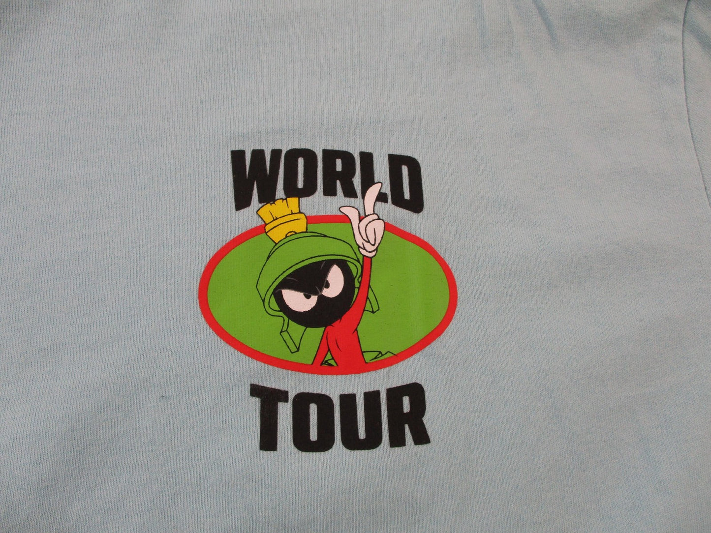 Looney Tunes Marvin The Martian Mens Medium Blue Racing Club Graphic Tee 1542444