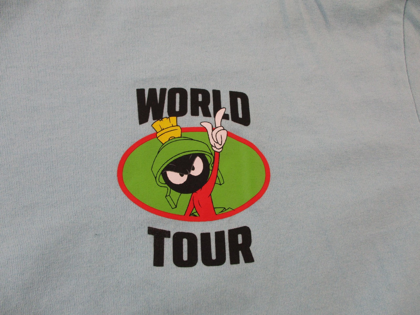 Looney Tunes Marvin The Martian Mens Medium Blue Racing Club Graphic Tee 1542444