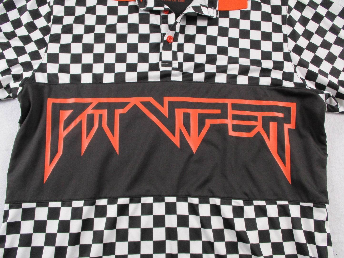 Pit Viper Polo Shirt Mens Large Multicolor Checkered Racing Graphic NWT 16991
