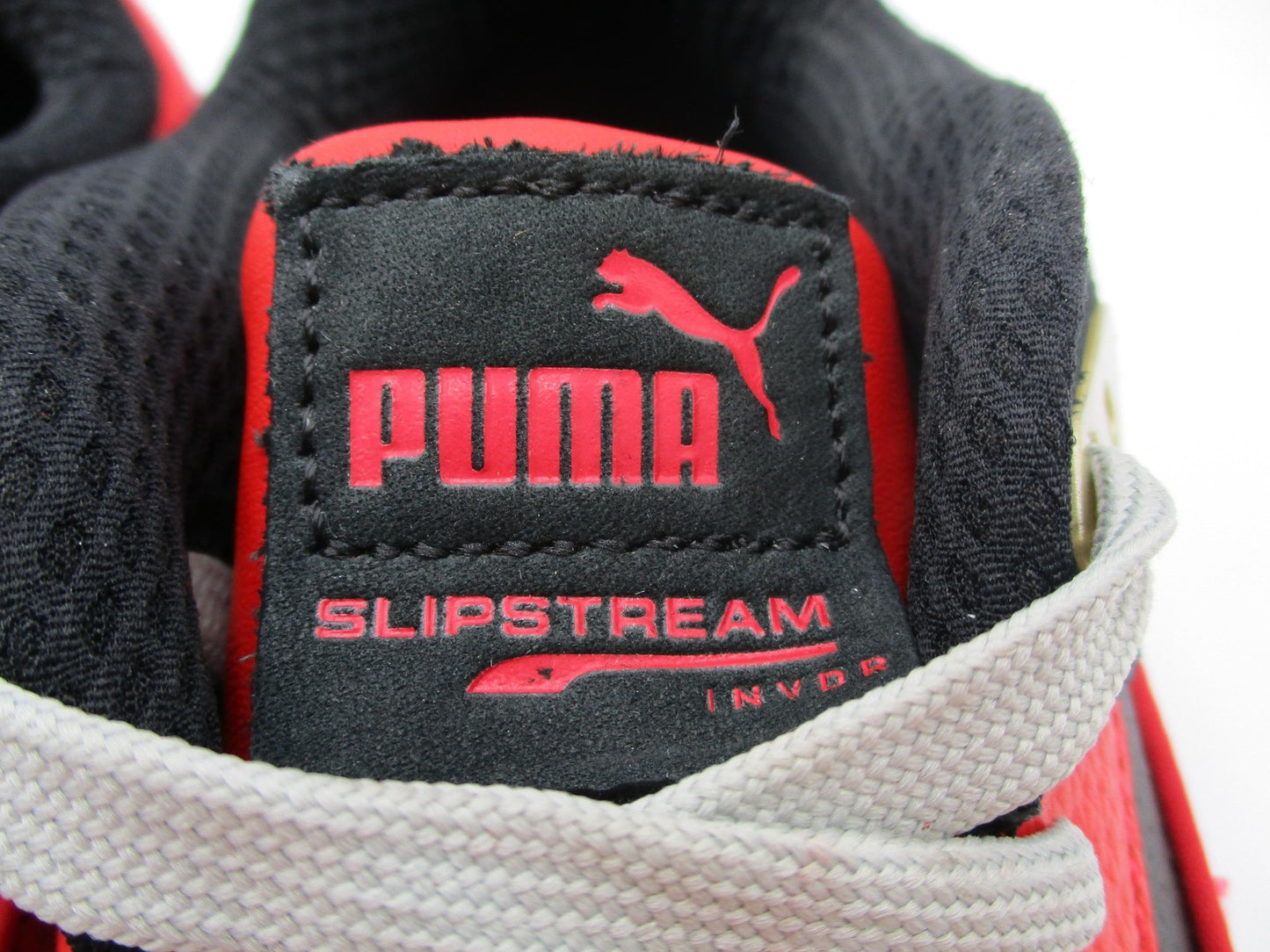 Puma Slipstream INVDR Shoes Men Sz 10.5 Red Black Leather Low Top 38996801 1S911