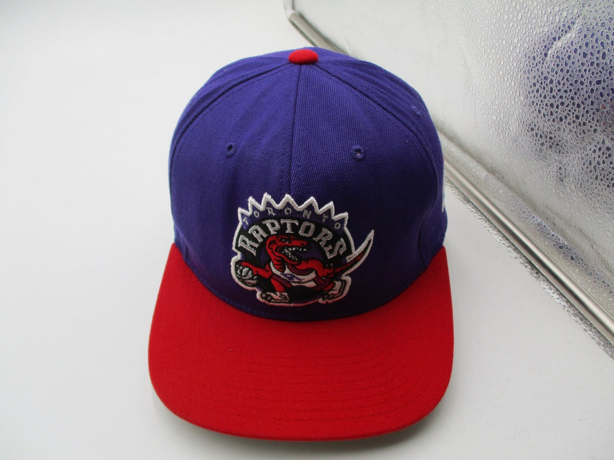 Toronto Raptors Hat Cap Snap Back One Size Purple NBA Basketball Mitchell Ness9