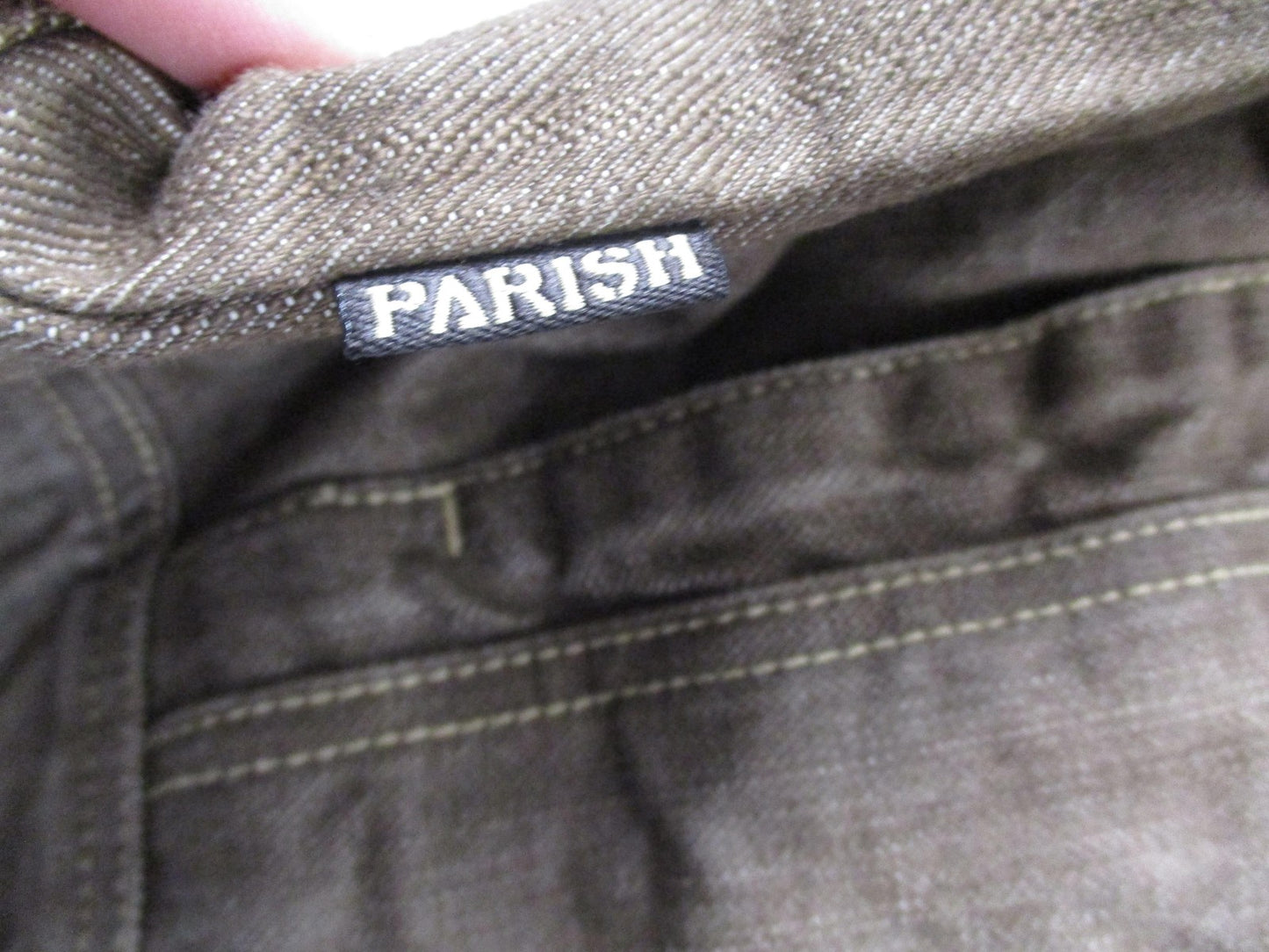 Parish Jacket Mens 4XL Brown Cotton Denim Military Workwear Snap Front Outdoor8