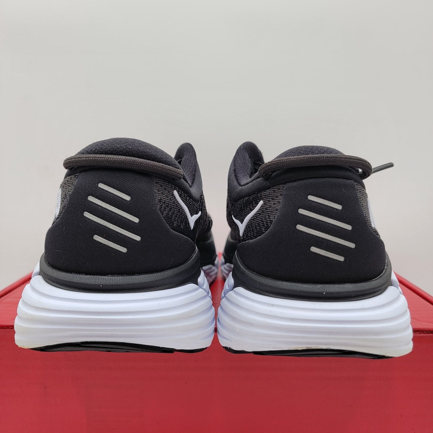 Hoka One One Gaviota 4 Wide Running Shoe Sneaker Black White Women's 9.5D