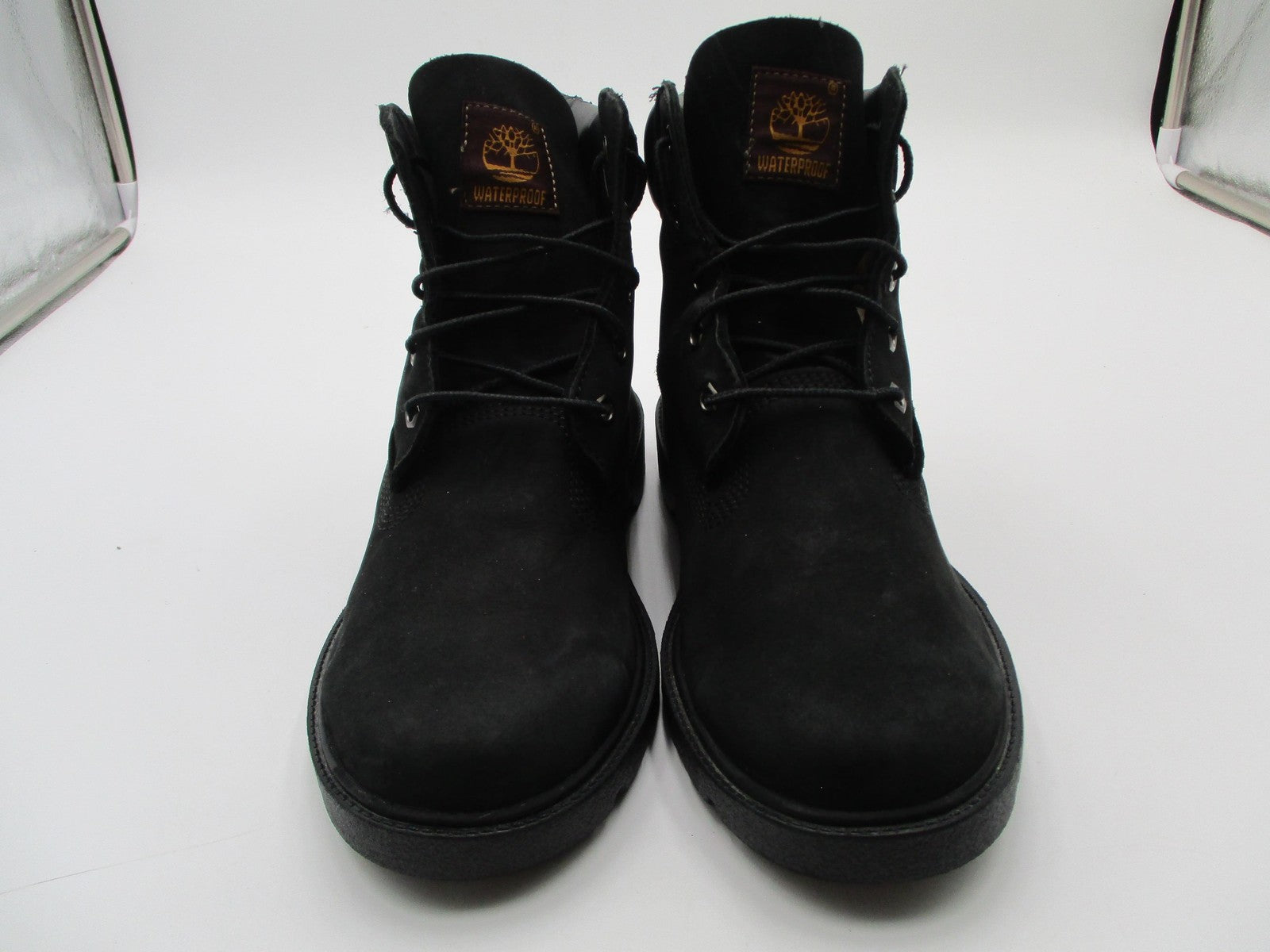 Timberland 10910 Junior Boots Youth Size 5.5M Black Waterproof Leather Combat1