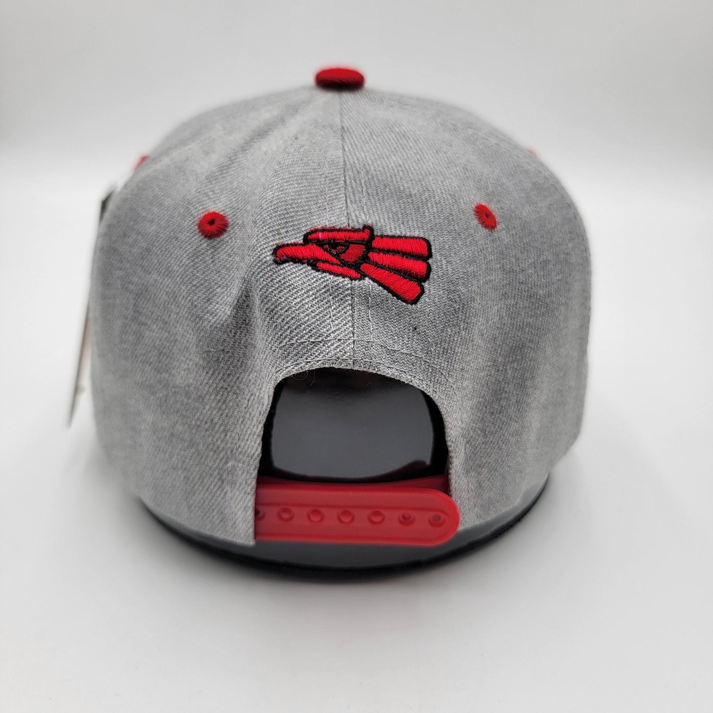 Hecho en Mexico Hat Cap Snap Back Gray Red Embroidered Patch Mens Mexican Pride2