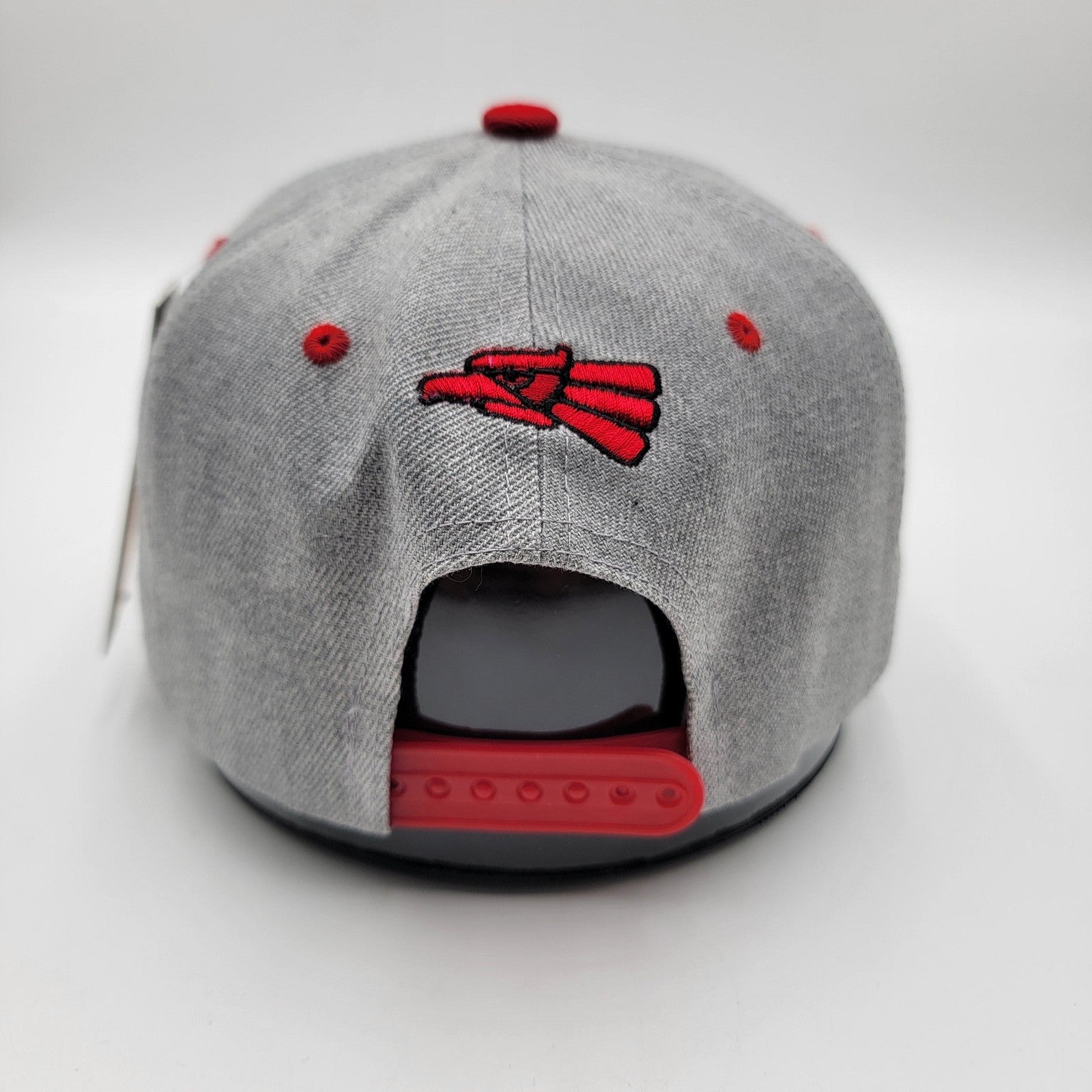 Hecho en Mexico Hat Cap Snap Back Gray Red Embroidered Patch Mens Mexican Pride2