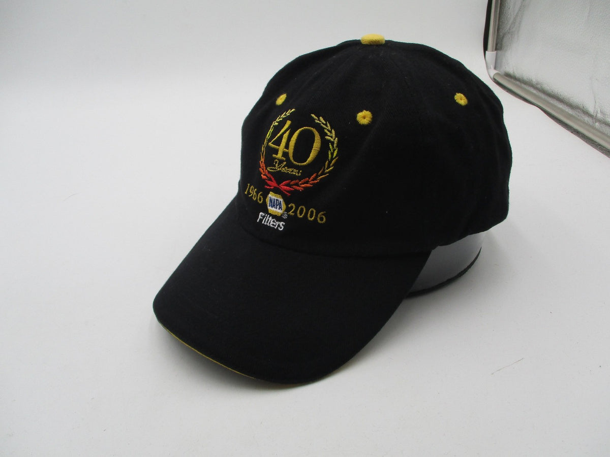 NAPA Filters Hat Cap Strap Back Mens One Size Black 40 Years Anniversary Logo3