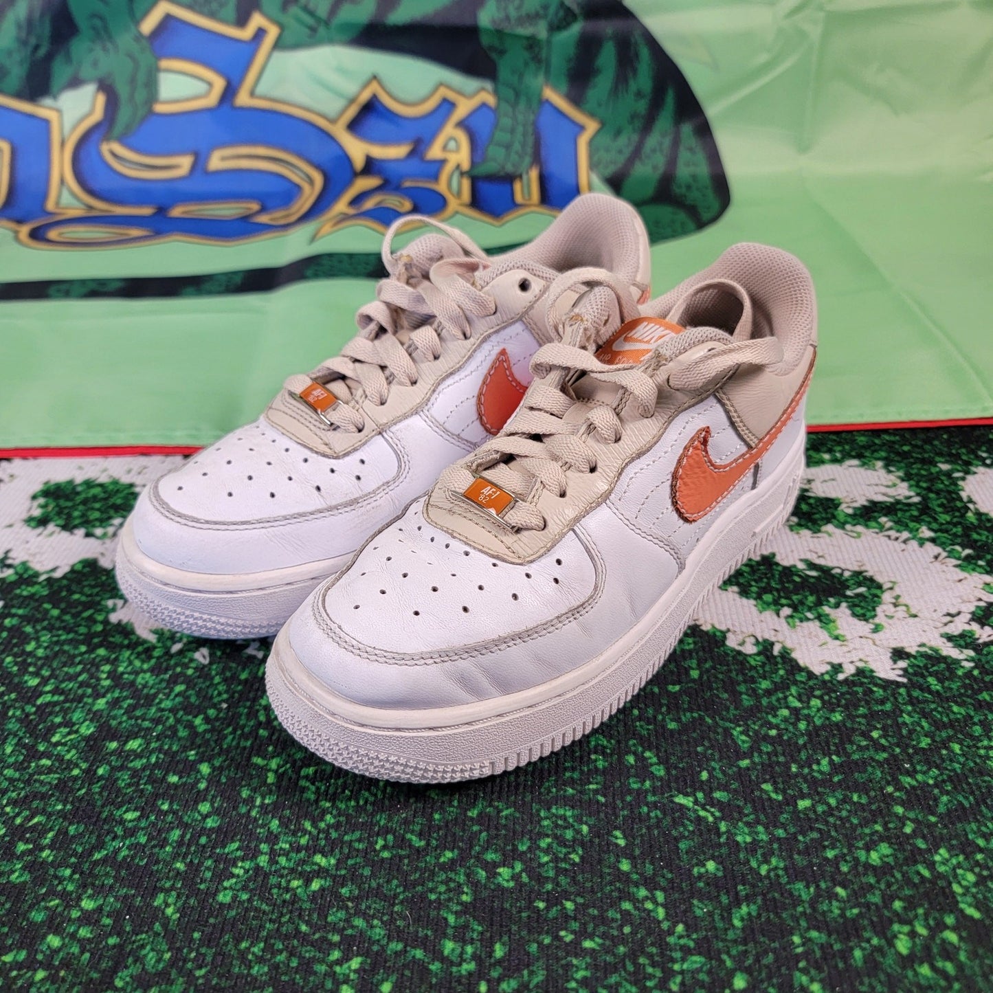 Nike Wmns Air Force 1 '07 'Dark Orange'  Sz 6 315115181