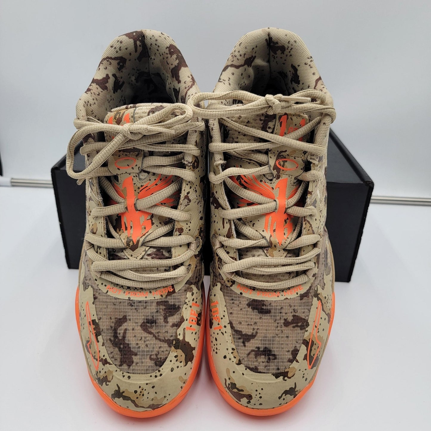 Puma MB.01 Shoes Mens Size 11 Beige Orange LaMelo Basketball Camo 379217013173