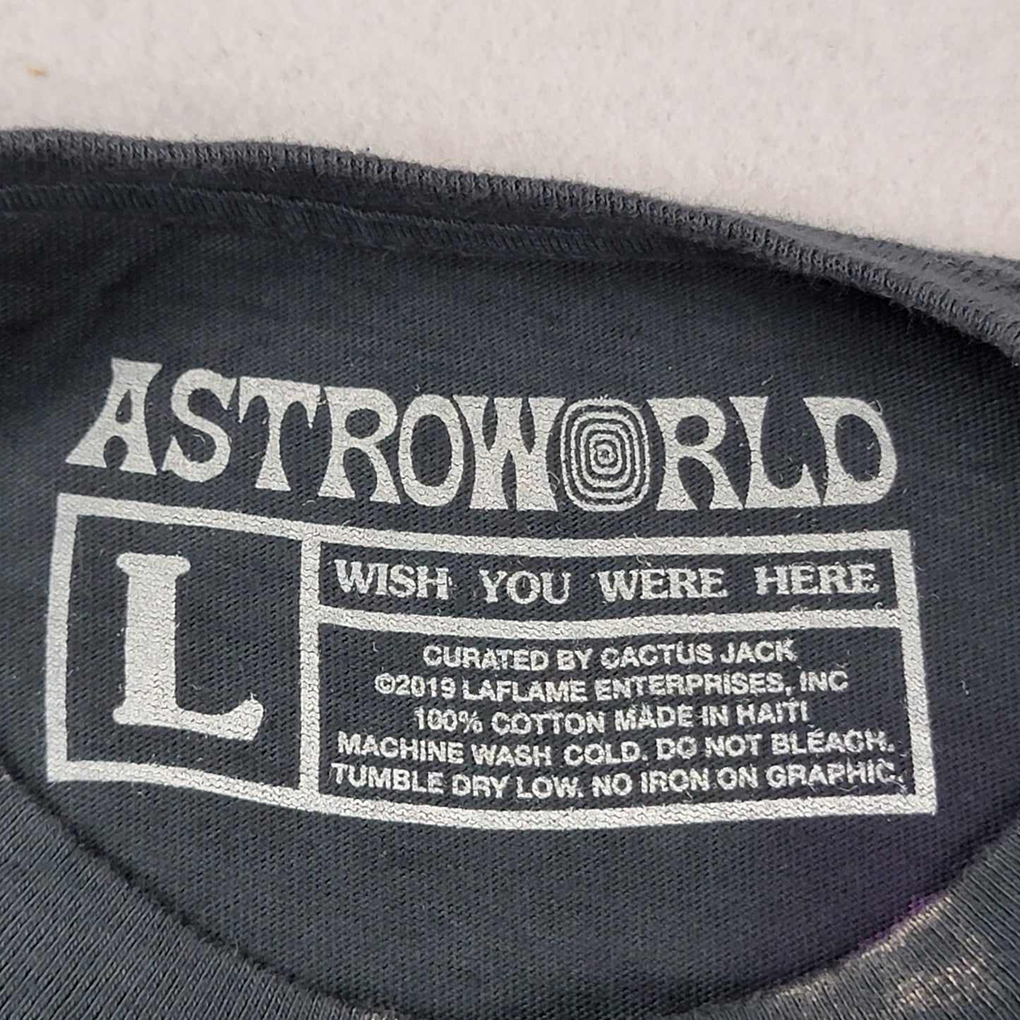 Astroworld Wish You Were Here Europe 2019 Tie Dye Travis Scott Tour Shirt L 11592