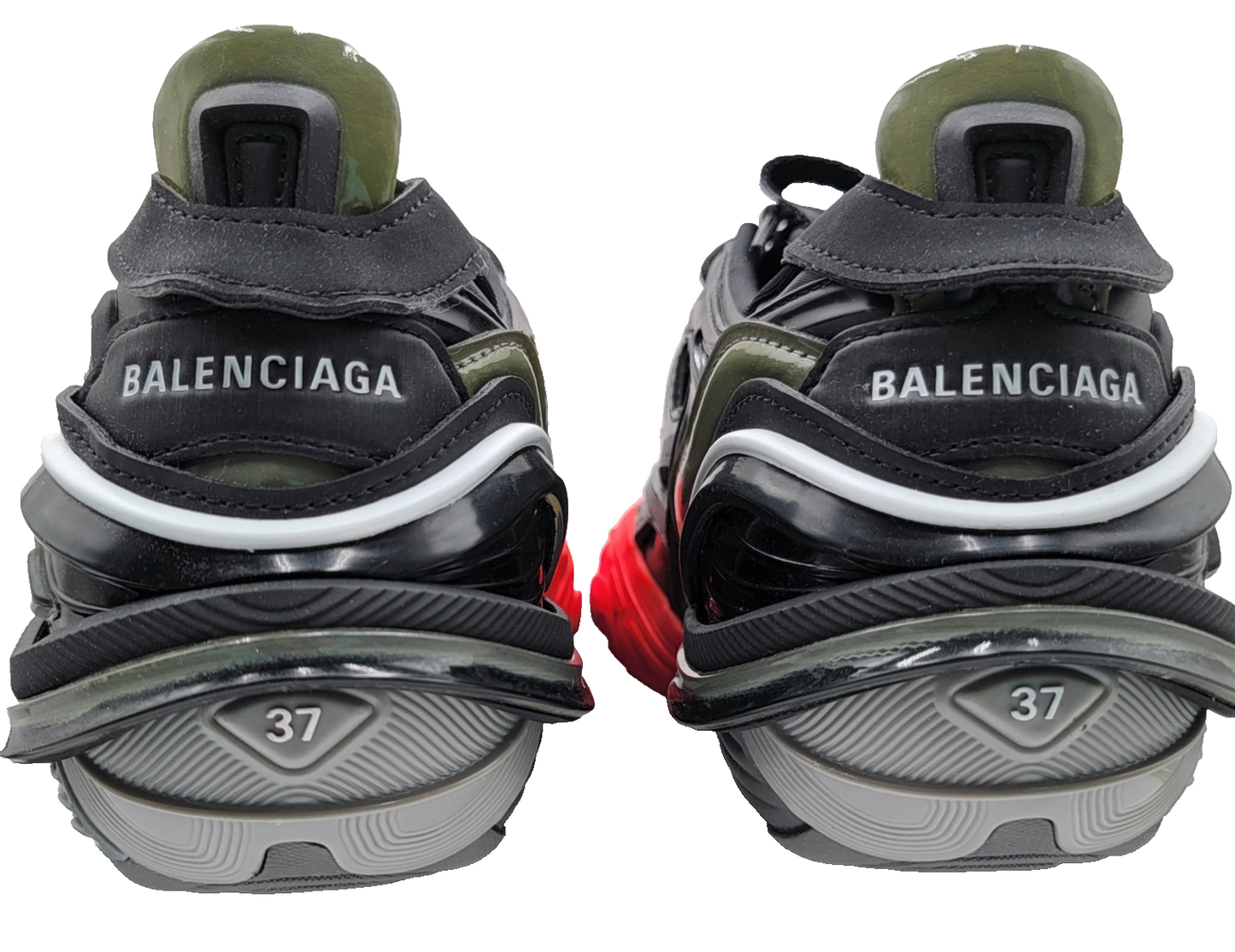 Balenciaga Tyrex Sneaker Black Red Women’s EU 37 US 7 New 6175175