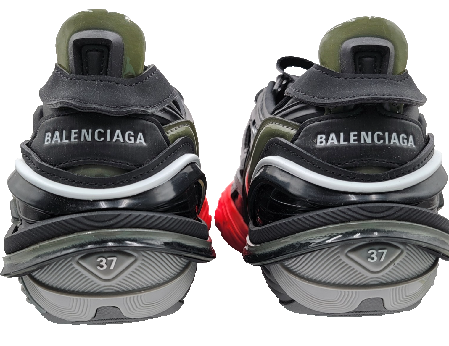 Balenciaga Tyrex Sneaker Black Red Women’s EU 37 US 7 New 6175175