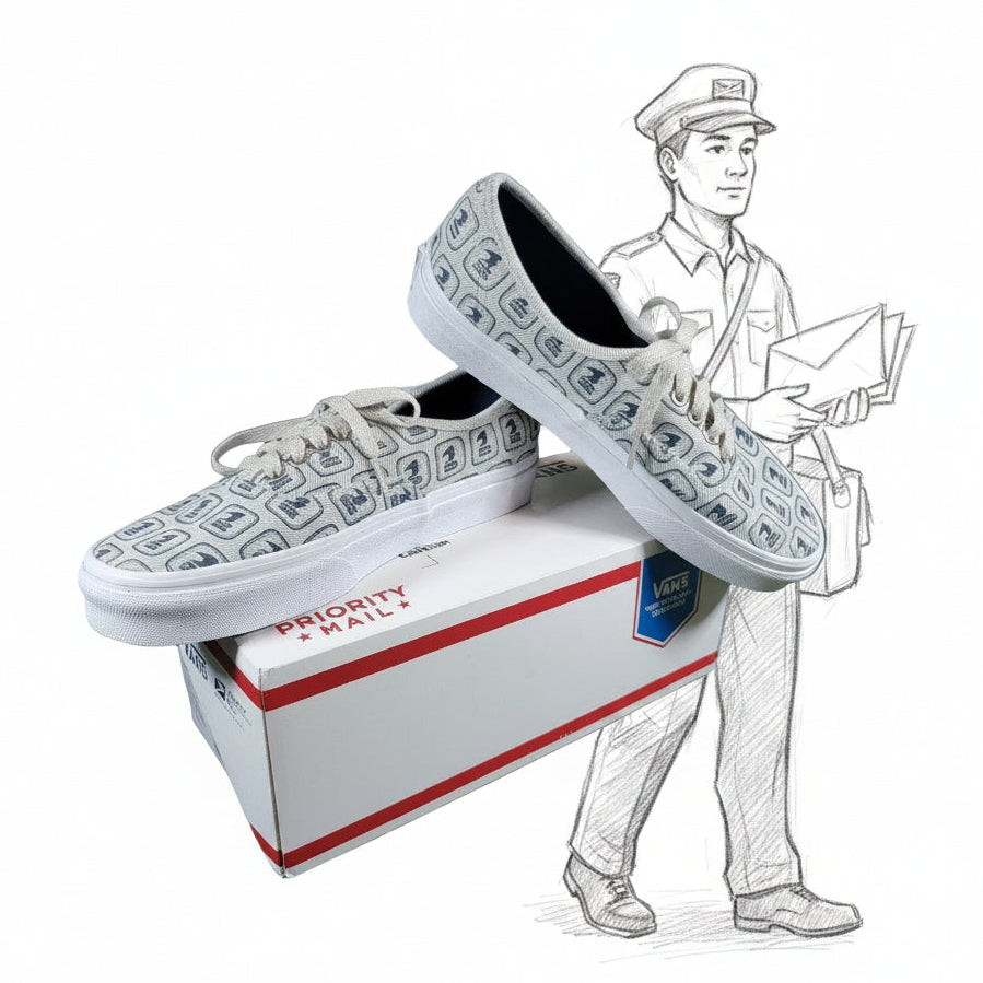 Vans USPS x Authentic 'Denim' Size 8.5 Mens VN0A5KRDJZ8 Original Box0