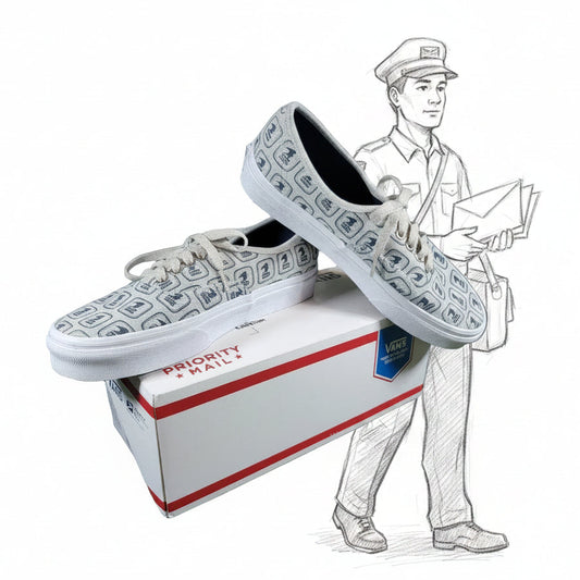 Vans USPS x Authentic 'Denim' Size 8.5 Mens VN0A5KRDJZ8 Original Box0