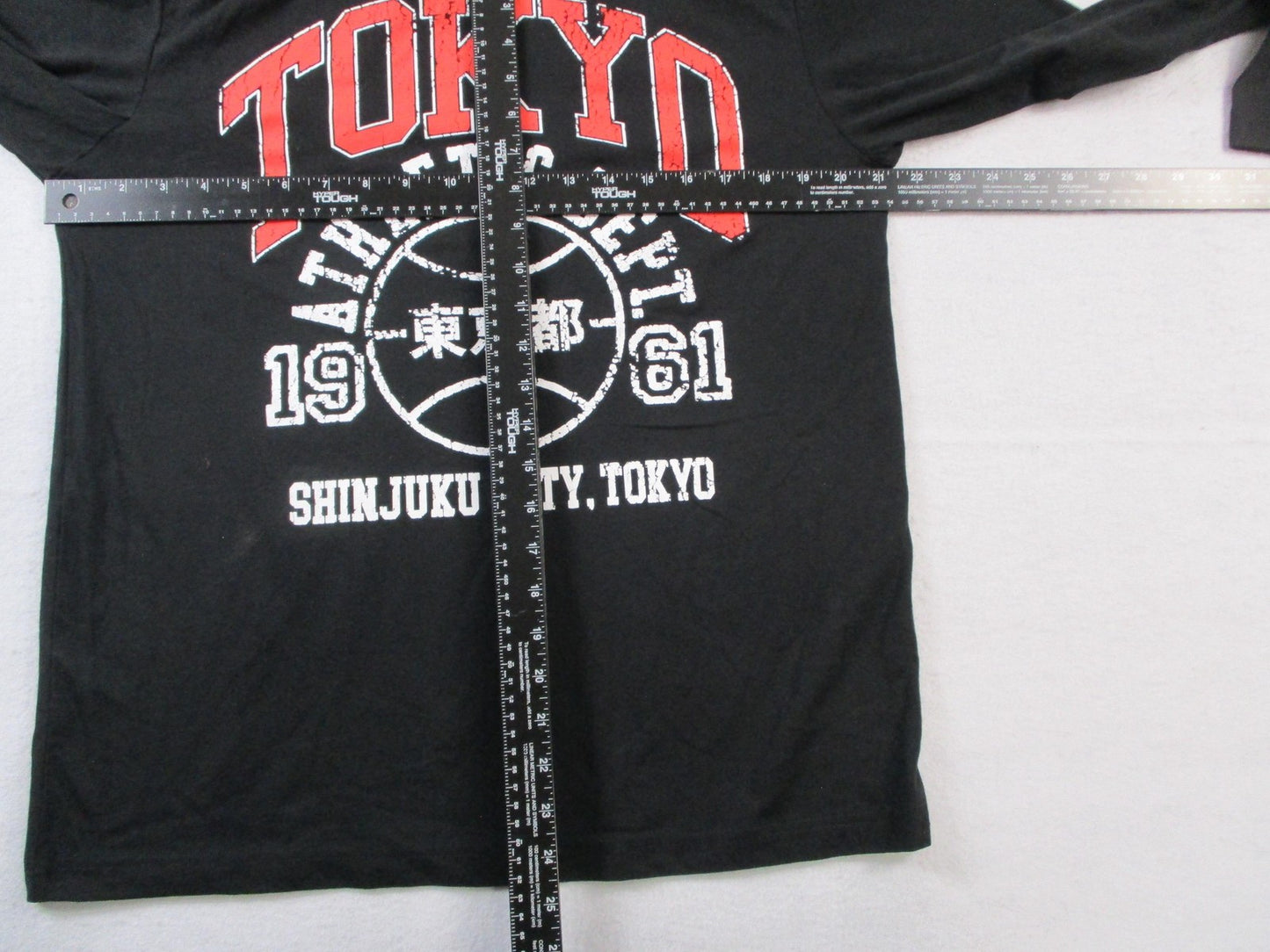 Original Use Shirt Men Medium Black Tokyo Athletic Dept Graphic Long Sleeve 15135