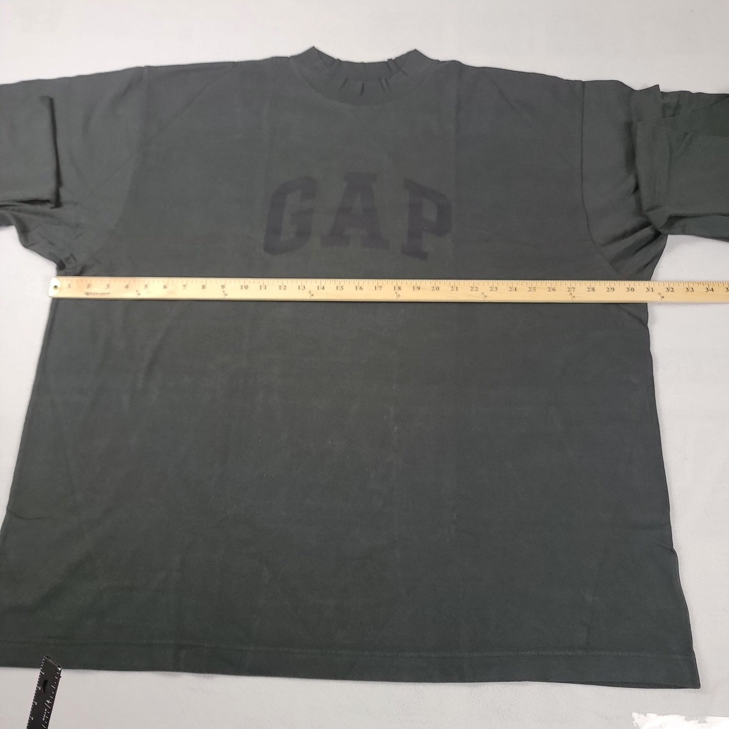 Yeezy x GAP Dove Long Sleeve Black TShirt Men's XL