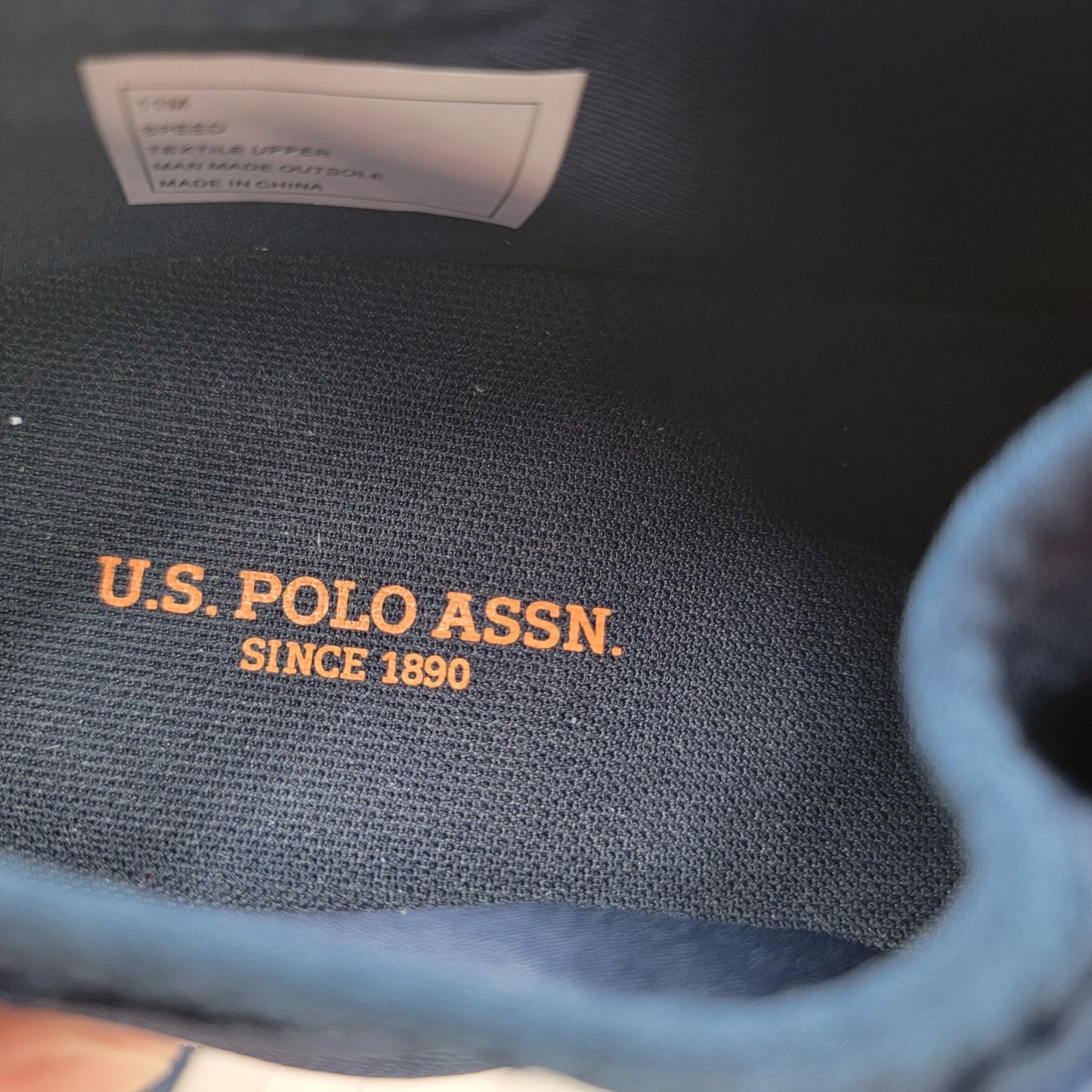 US Polo Assn Speed Men's Athletic Sneakers Dark Navy Blue Size 115