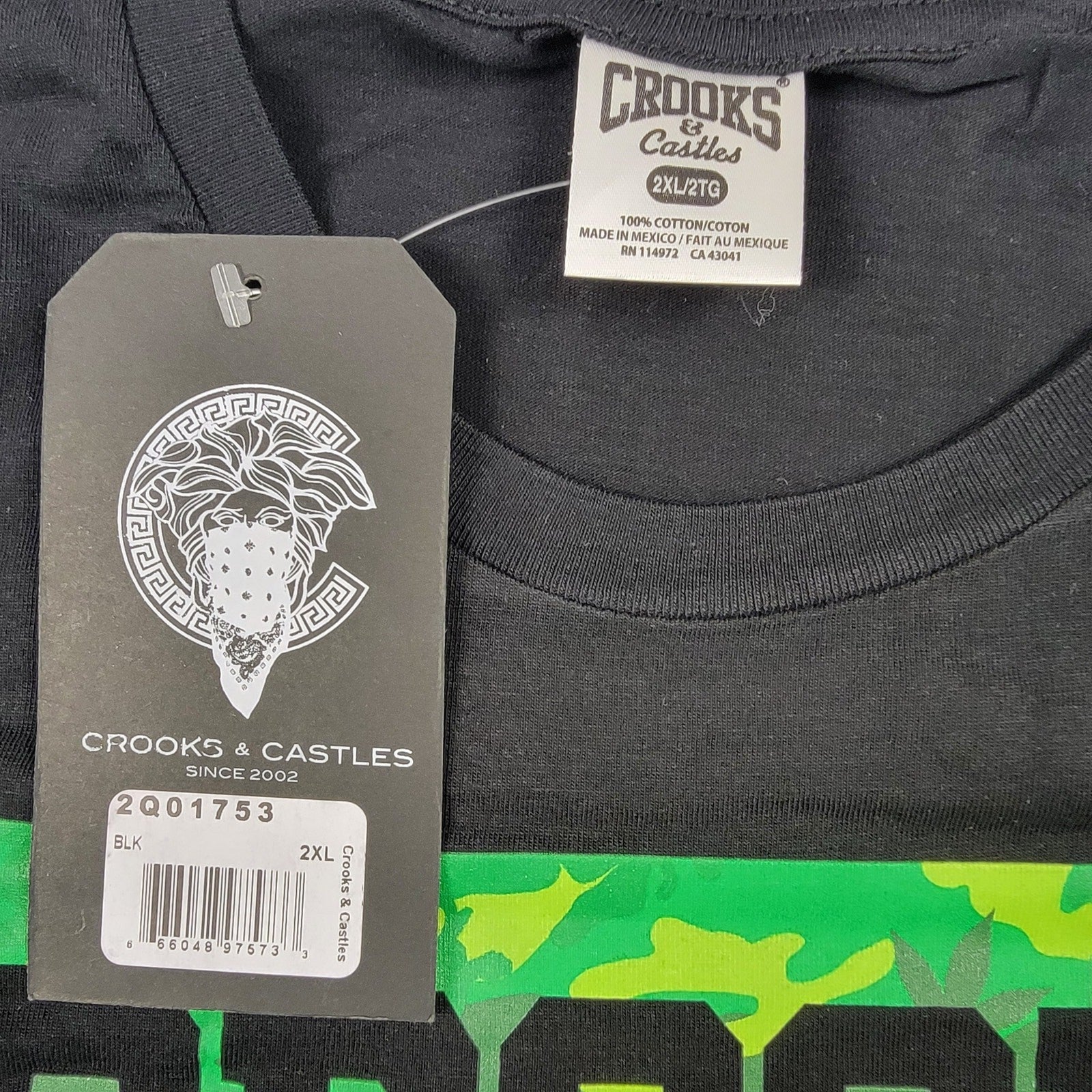 Crooks & Castles 3 TShirt Lot NWT 2XL Light Up Rollin With Quality 7259