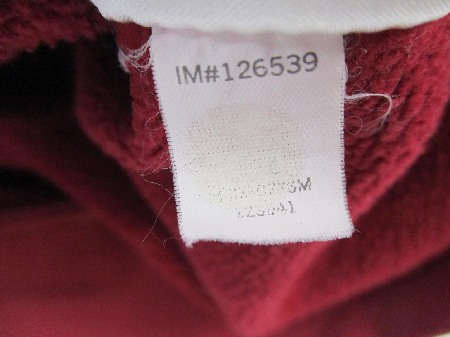 Nike Sweatshirt Mens Large Red Fleece Pullover Crewneck Small Swoosh Logo 16205
