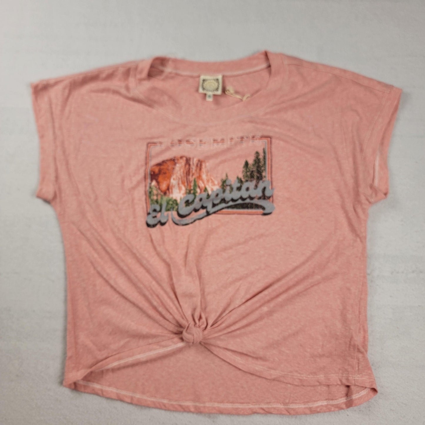 2 Pk Cropped Tshirts Yosemite El Capitan & Reason 'Love All' Women Sz XL