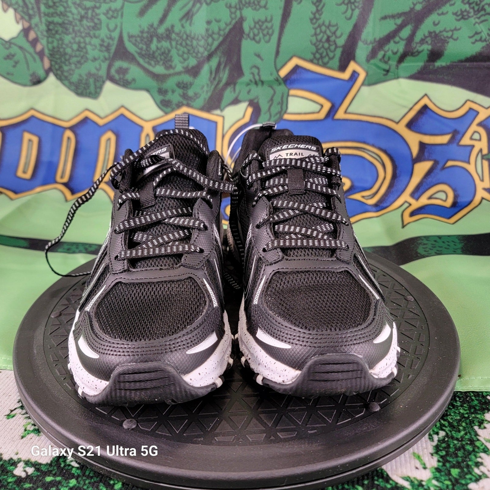 Skechers Women's Sz 7.5 Black Memory Foam Hillcrest Hiker Shoe, 179097S1