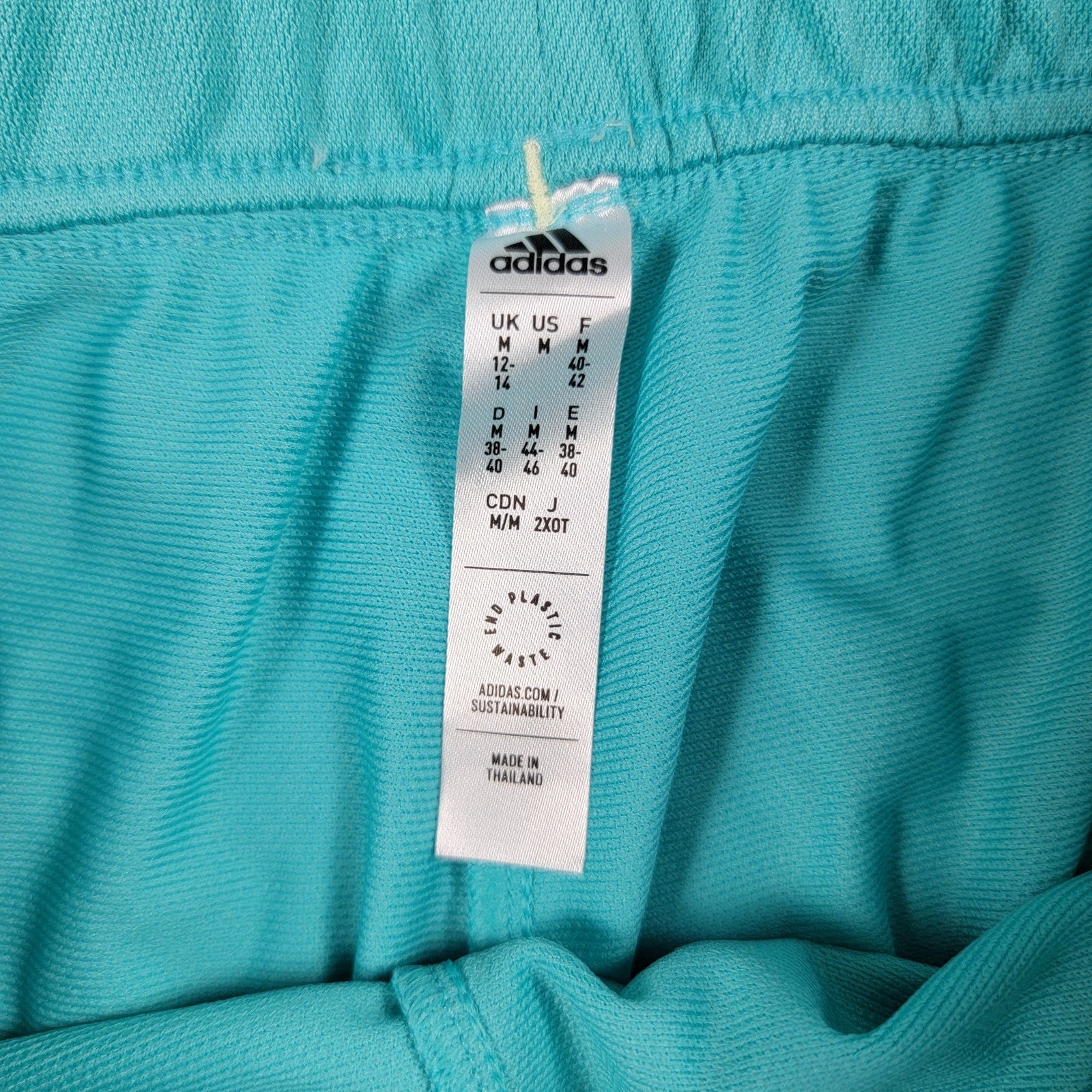 Adidas Women's Teal Hoop York City Shorts  Size M