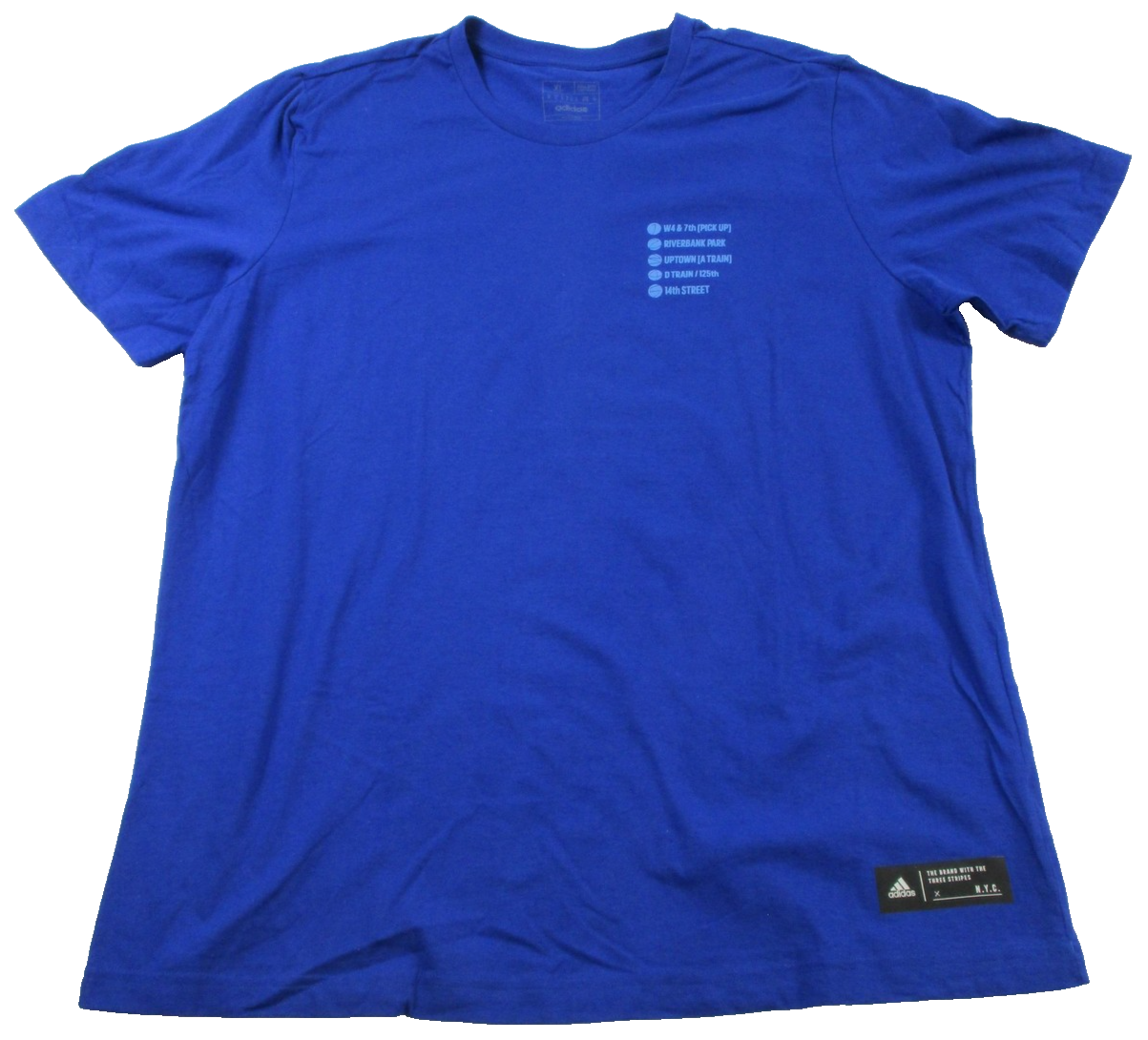 Adidas NYC Next Wave Shirt Mens XL Blue New York Sports Graphic Tee NWT 1366670