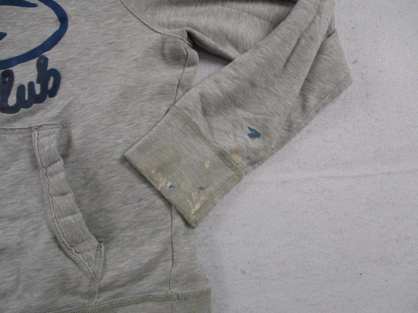 Hollister Hoodie Womens Large Gray Surf Club Graphic Pullover Fleece Sweatshirt4