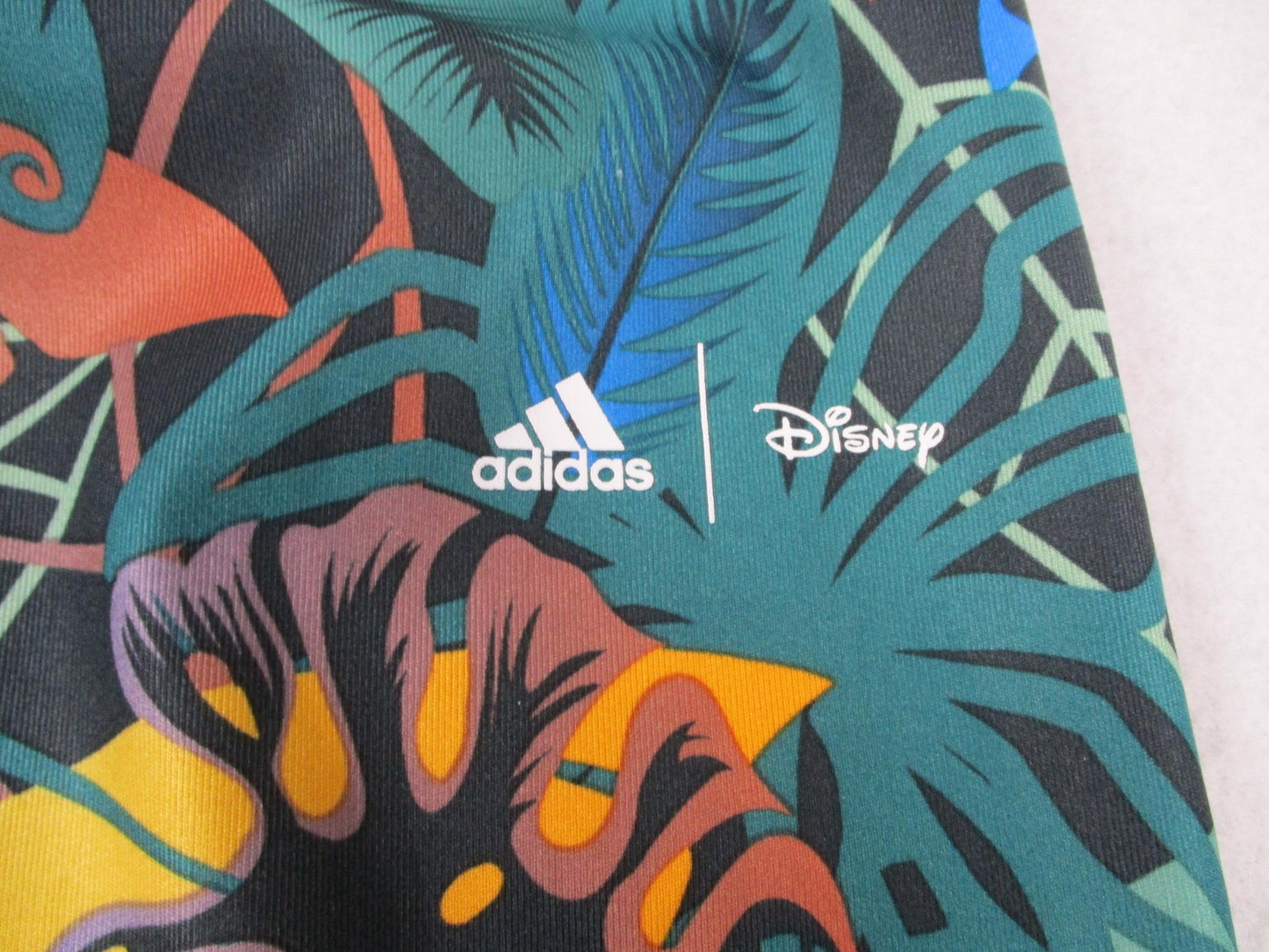 Adidas Disney AEROREADY Leggings Kids Size 1416 Multicolor Jungle Print