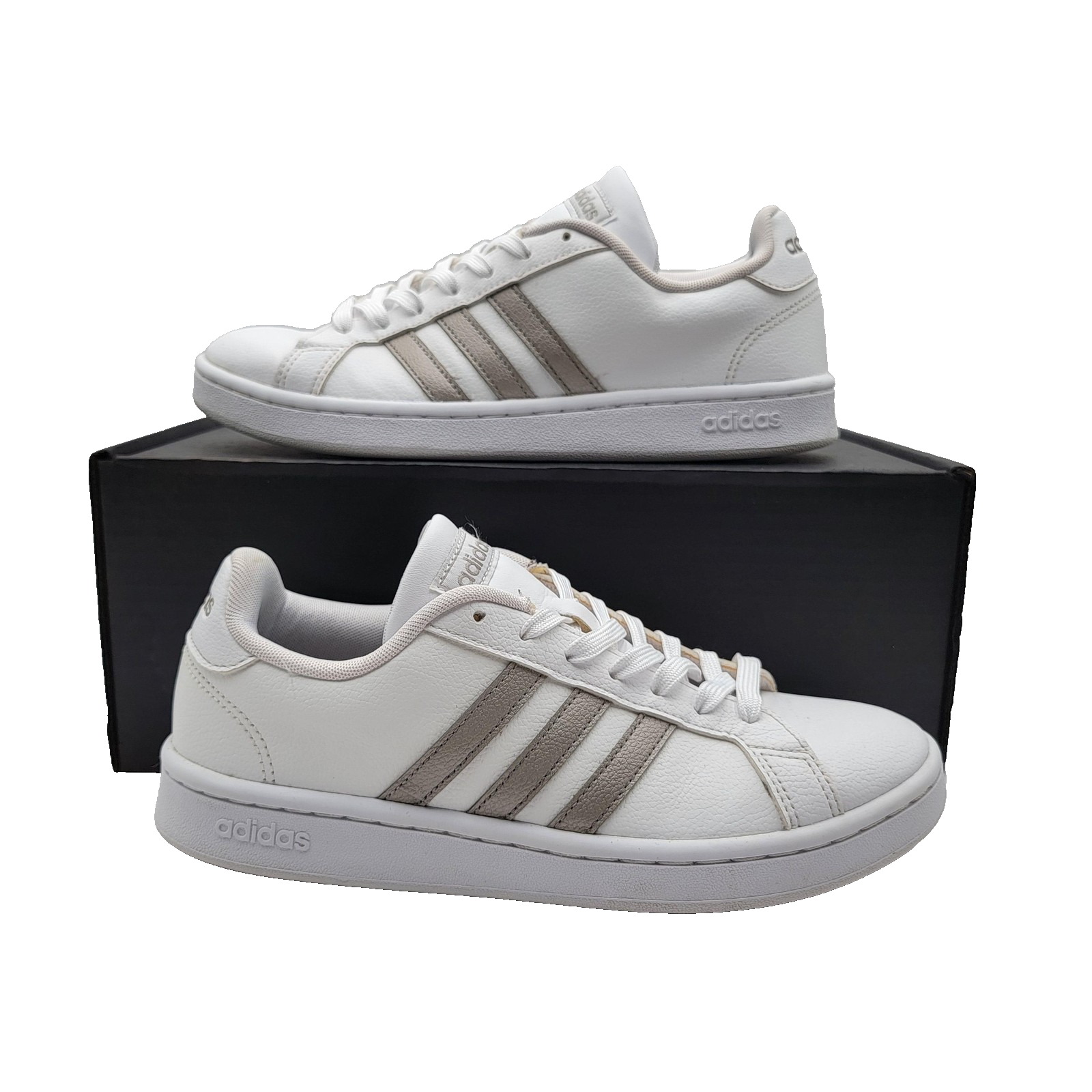 Wmns Adidas Grand Court Shoes Size 8 Cloudfoam Comfort F36485 Sneakers