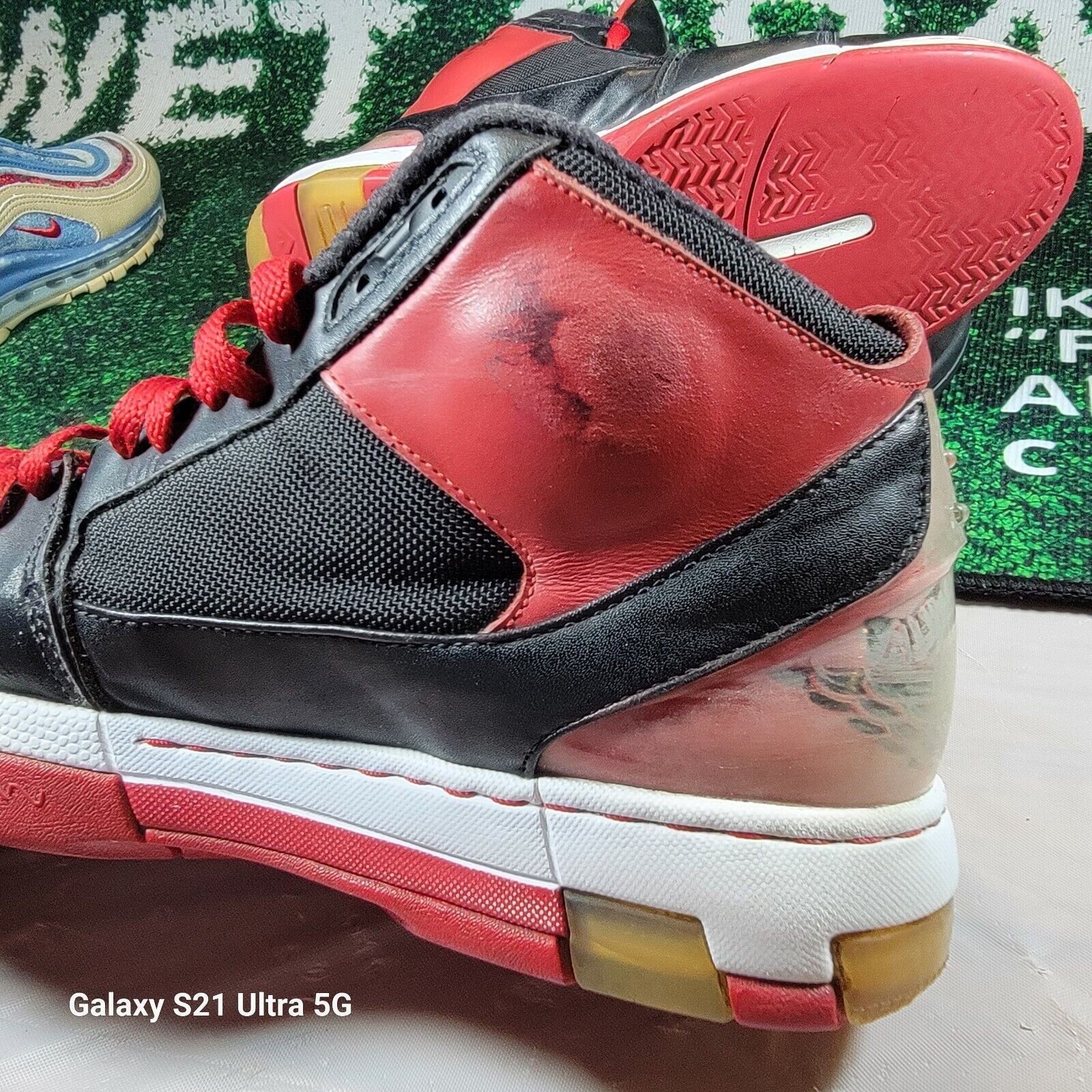 NIKE Air Jordan Old School 2 Size 11.5 Bred Toe Red and Black RARE9