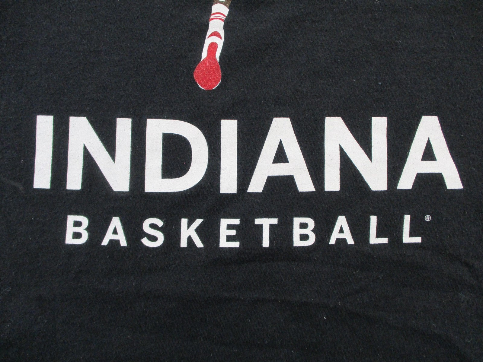 Indiana Hoosiers Shirt Mens Small Black NCAA Basketball Adidas Dunk Graphic Tee2