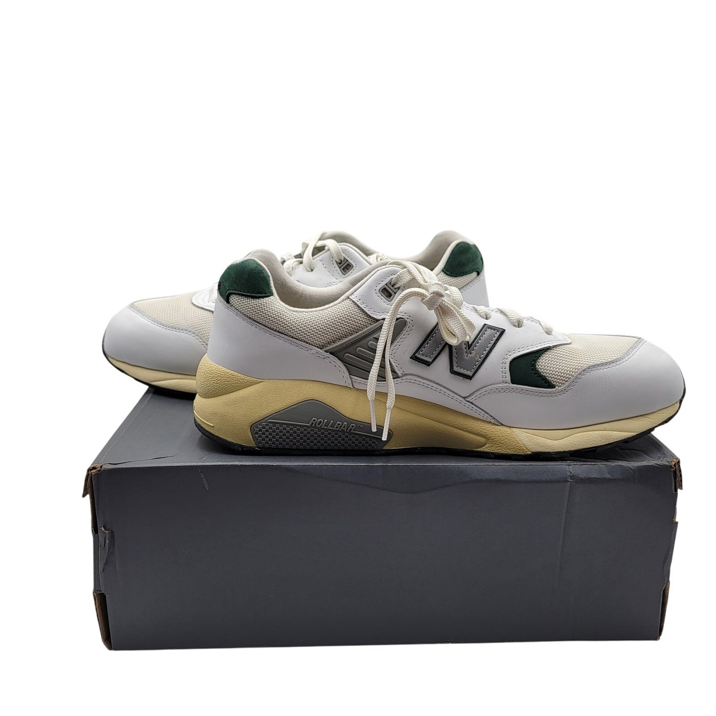 New Balance 580 'White Nightwatch Green' Sz 14 MT580RCA1